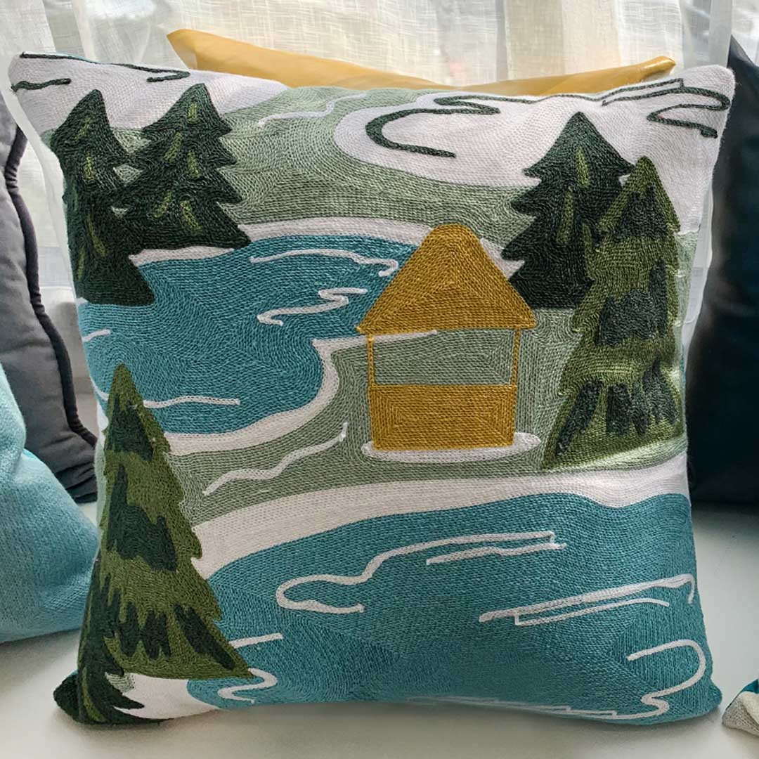Christmas  Embroidered Cushion Covers