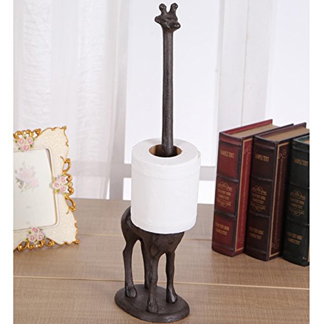 Giraffe Cast Iron Paper Towel Holder