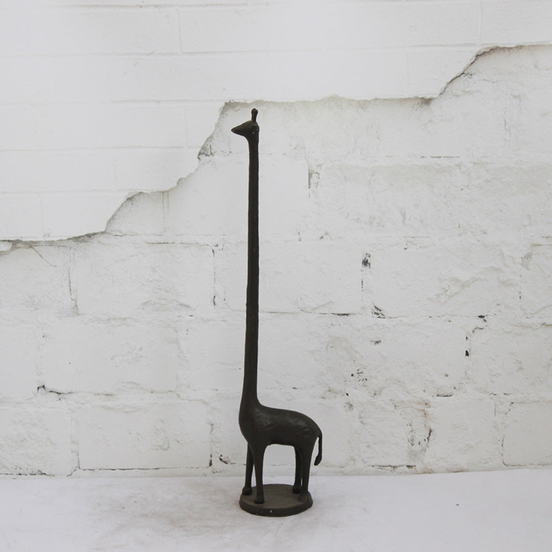 Porte-serviettes en papier girafe en fonte