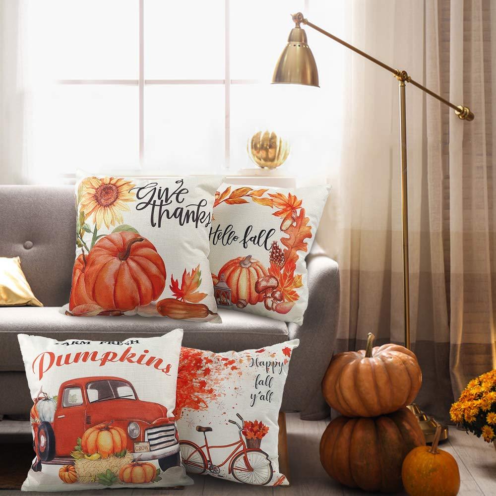Autumn Pumpkins Cushion Covers