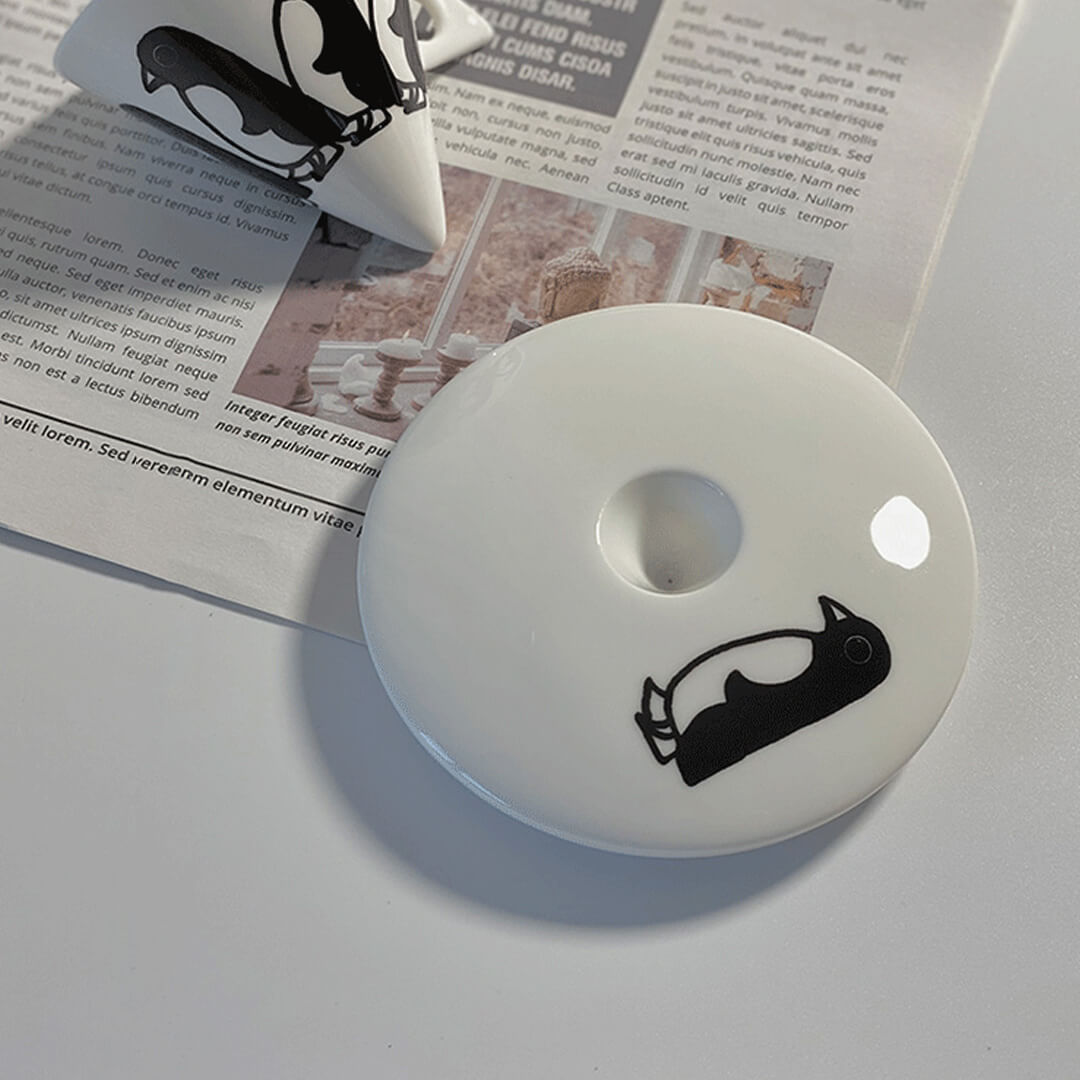 Penguin Printed Bone China Mug With Saucer