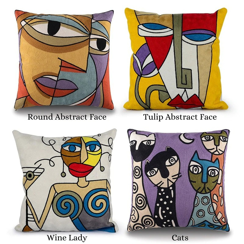 Fundas de almohada de arte abstracto moderno