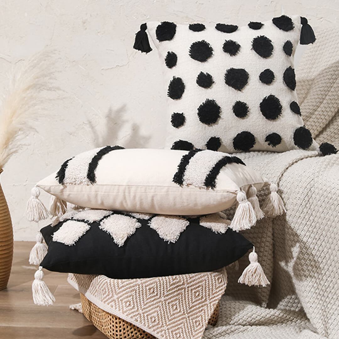 Morocco Tufted Boho Pillow Covers