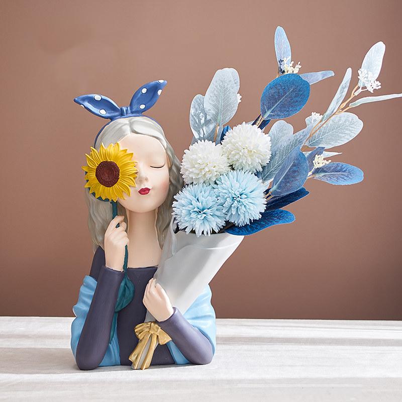Vase à fleurs ensoleillé