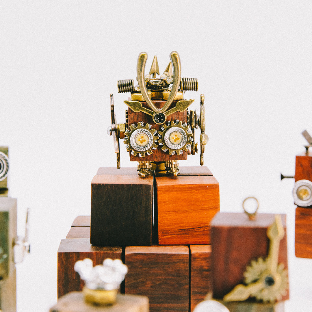 Original handmade steampunk robot