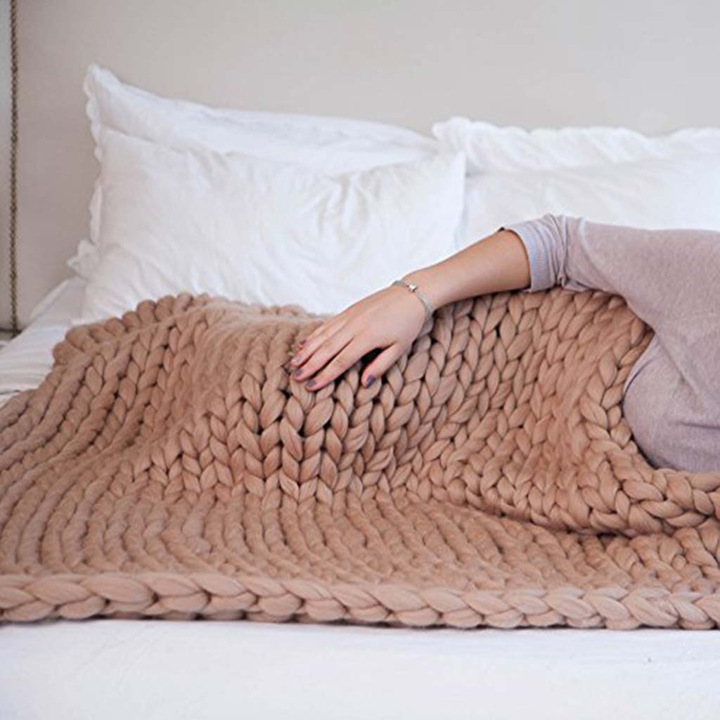 Chunky Knitted Blanket