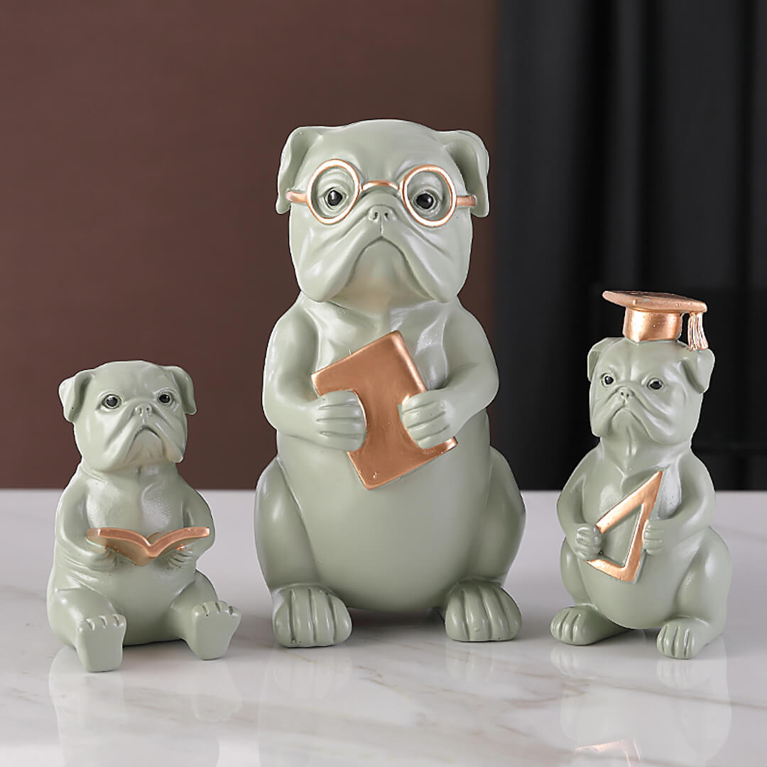 Ornamenti Bulldog in stile creativo