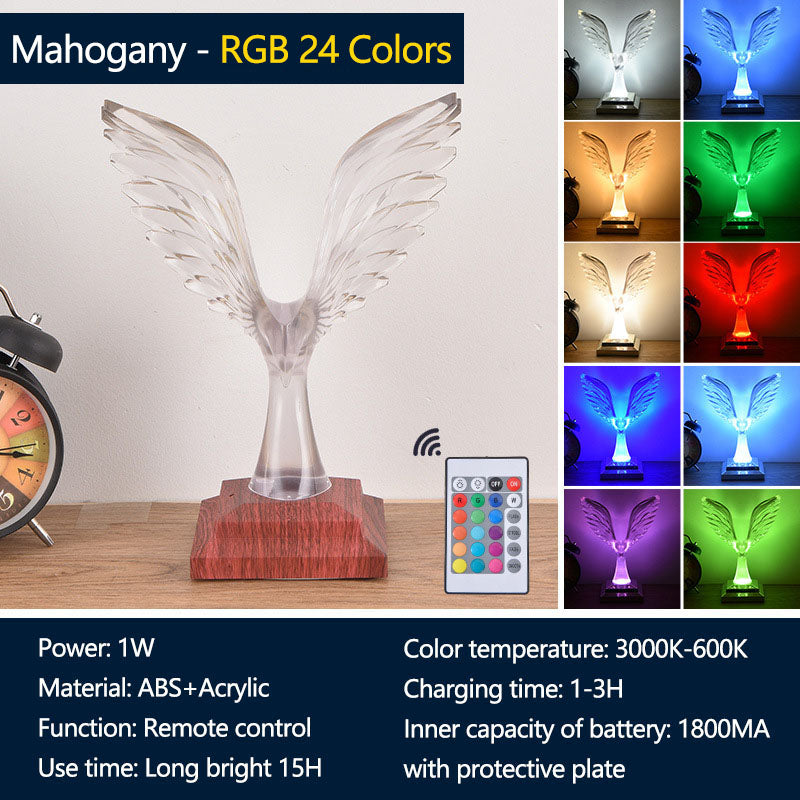 Lámpara de mesa decorativa águila