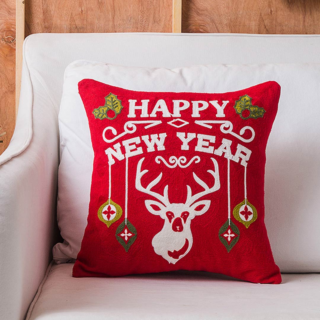 Christmas  Embroidered Cushion Covers