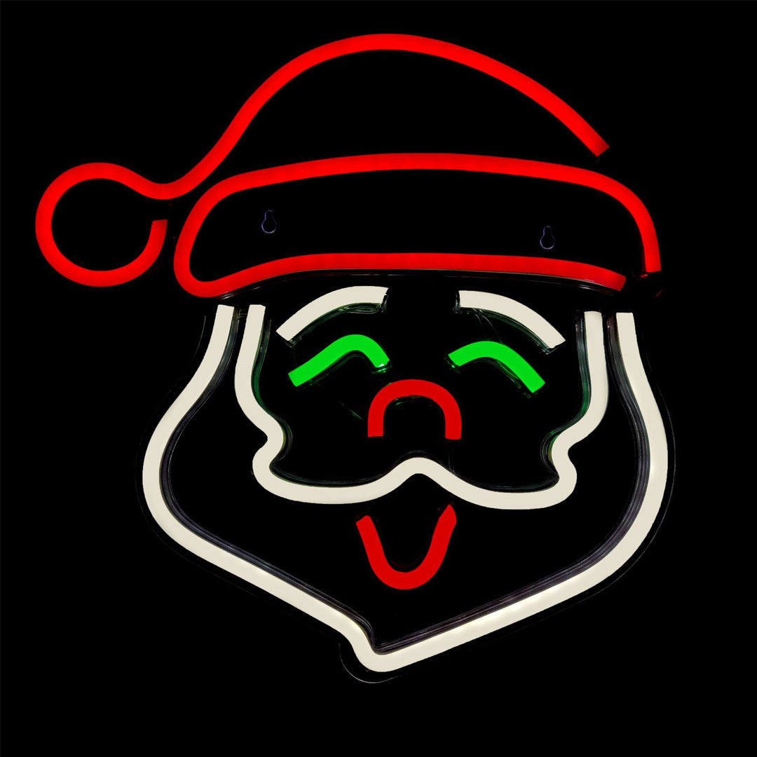 Weihnachtsweihnachtsmann-Neonlichter