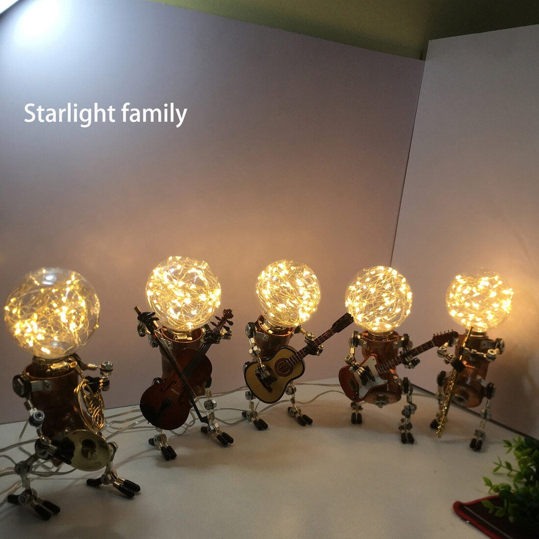 Lámparas de robot Steampunk Starlight