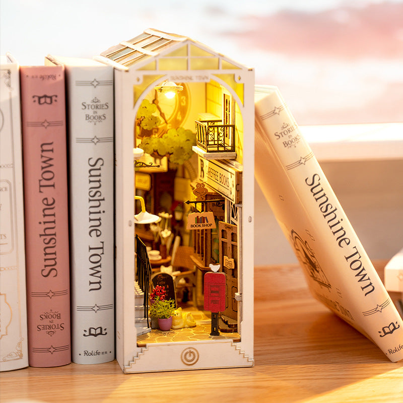 Sunshine Town 3D Wooden DIY Book Nook