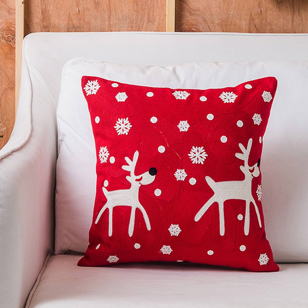 Christmas  Embroidered Cushion Covers