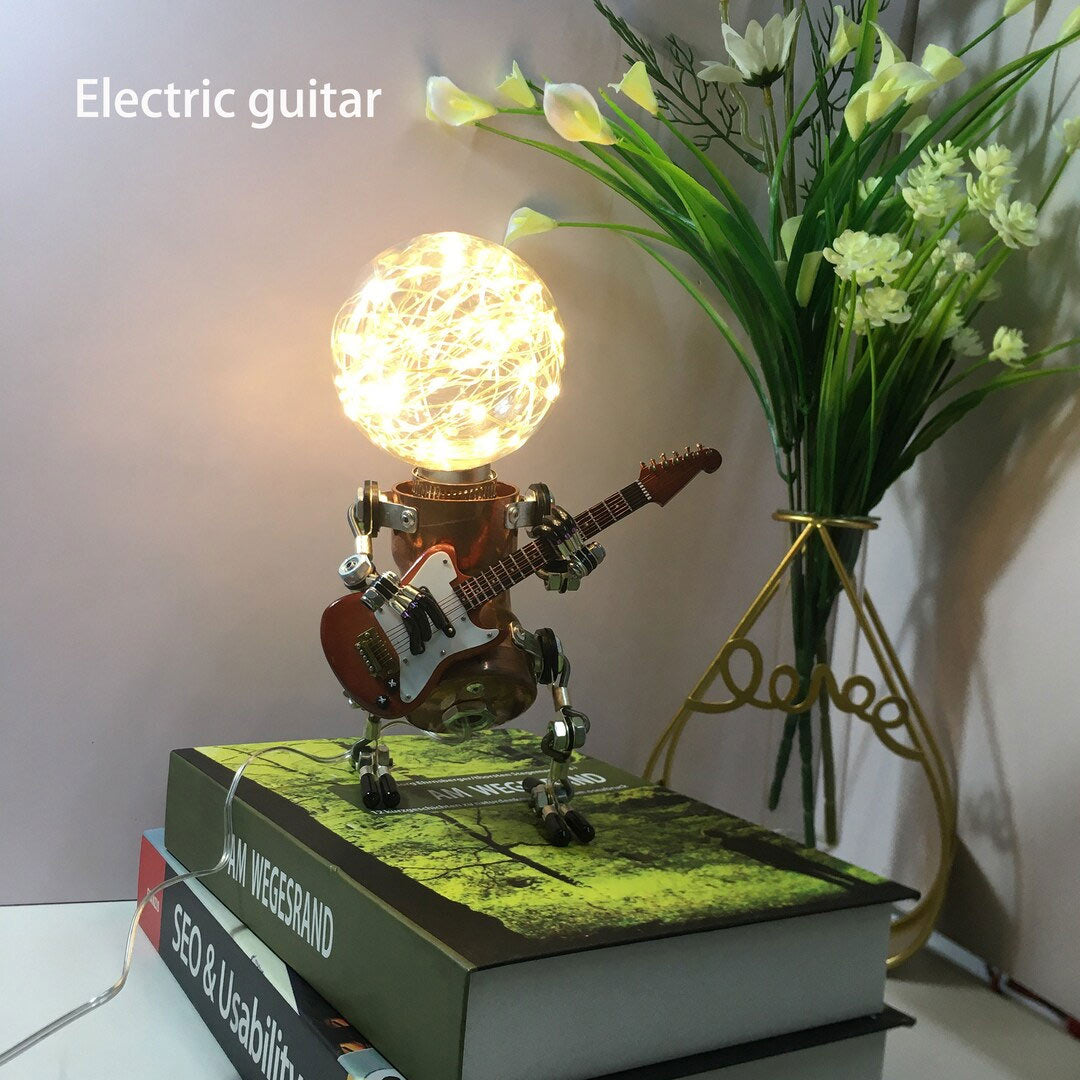 Steampunk Starlight Robot Lamps