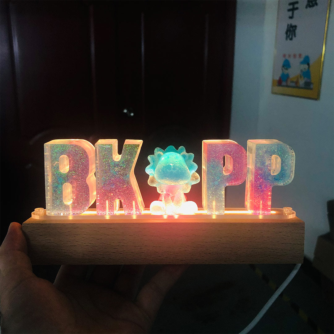 Custom Handmade Real Flower Night Light