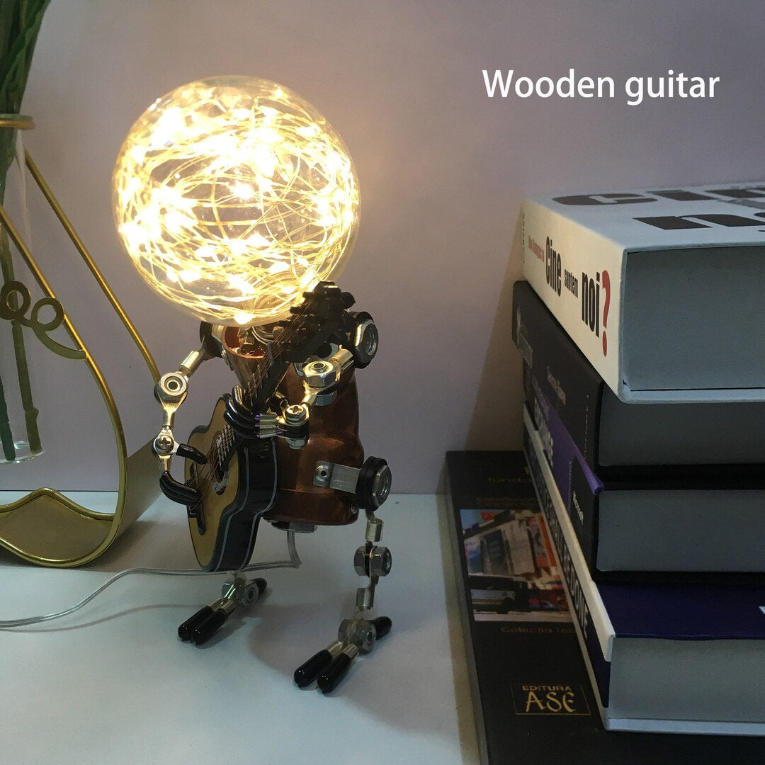 Steampunk Starlight Robot Lamps