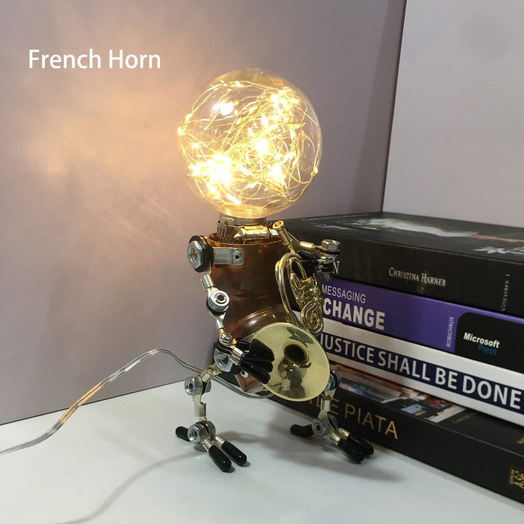 Steampunk Starlight Robot Lamps