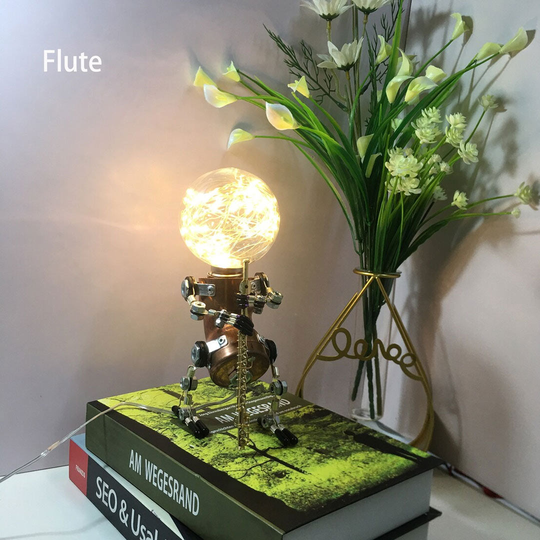 Steampunk Starlight Robot Lamps