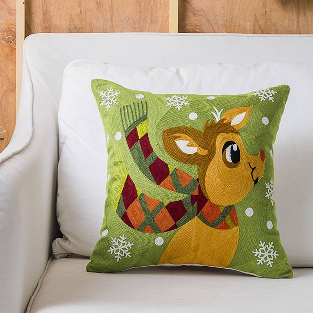 Christmas  Embroidered Cushion Covers