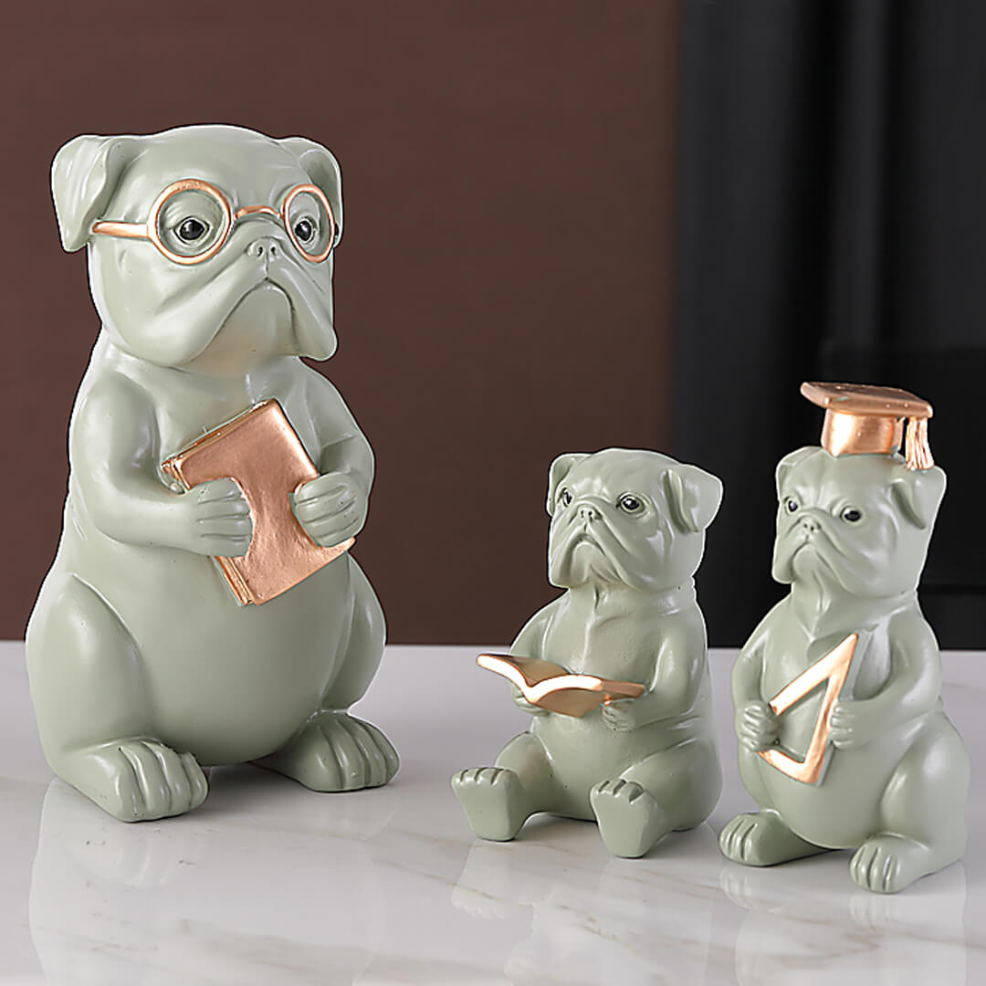 Ornamenti Bulldog in stile creativo