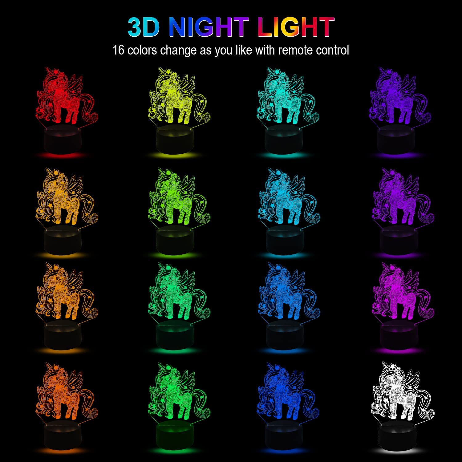 Lampe Illusion 3D Dinosaure