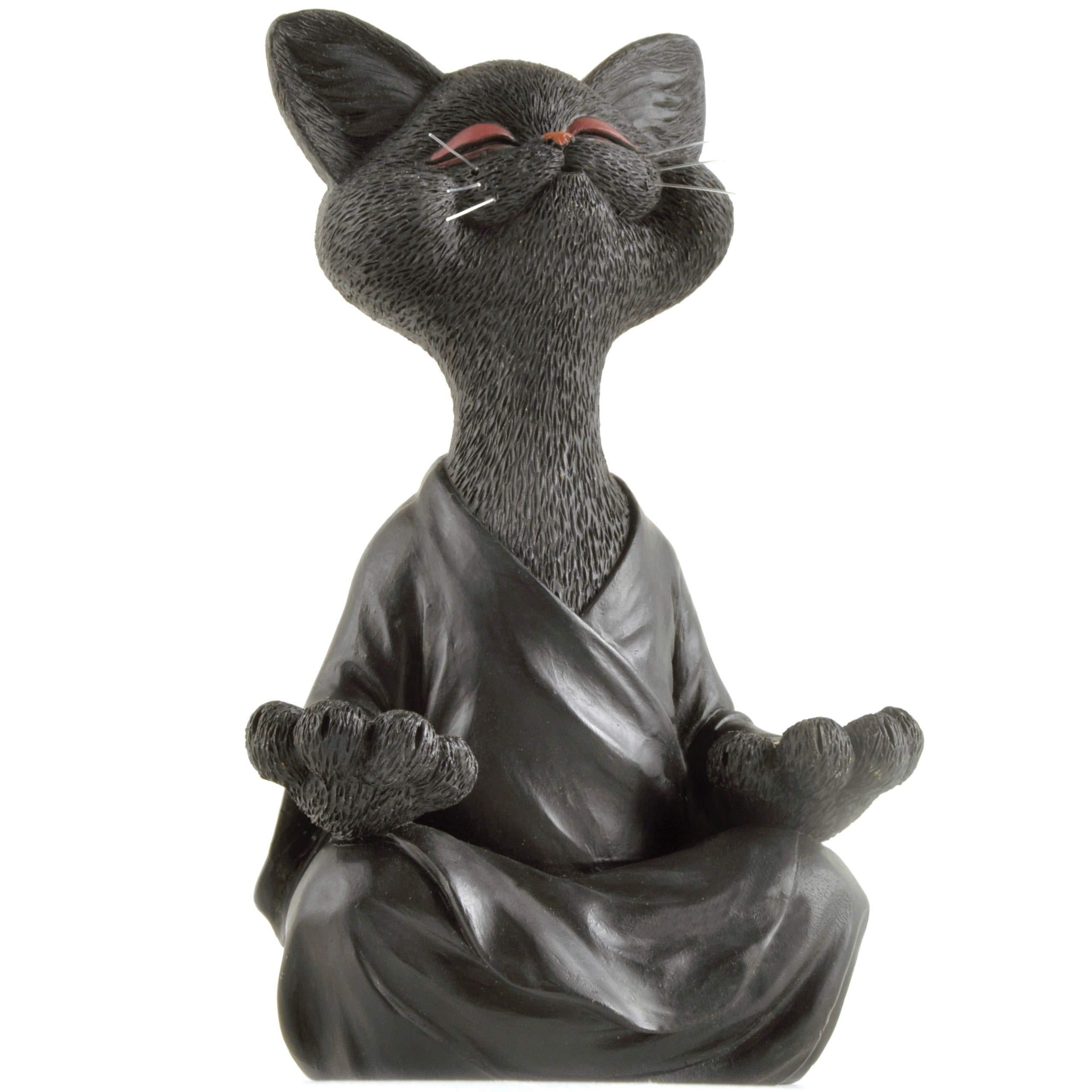 Sculpture de chat zen