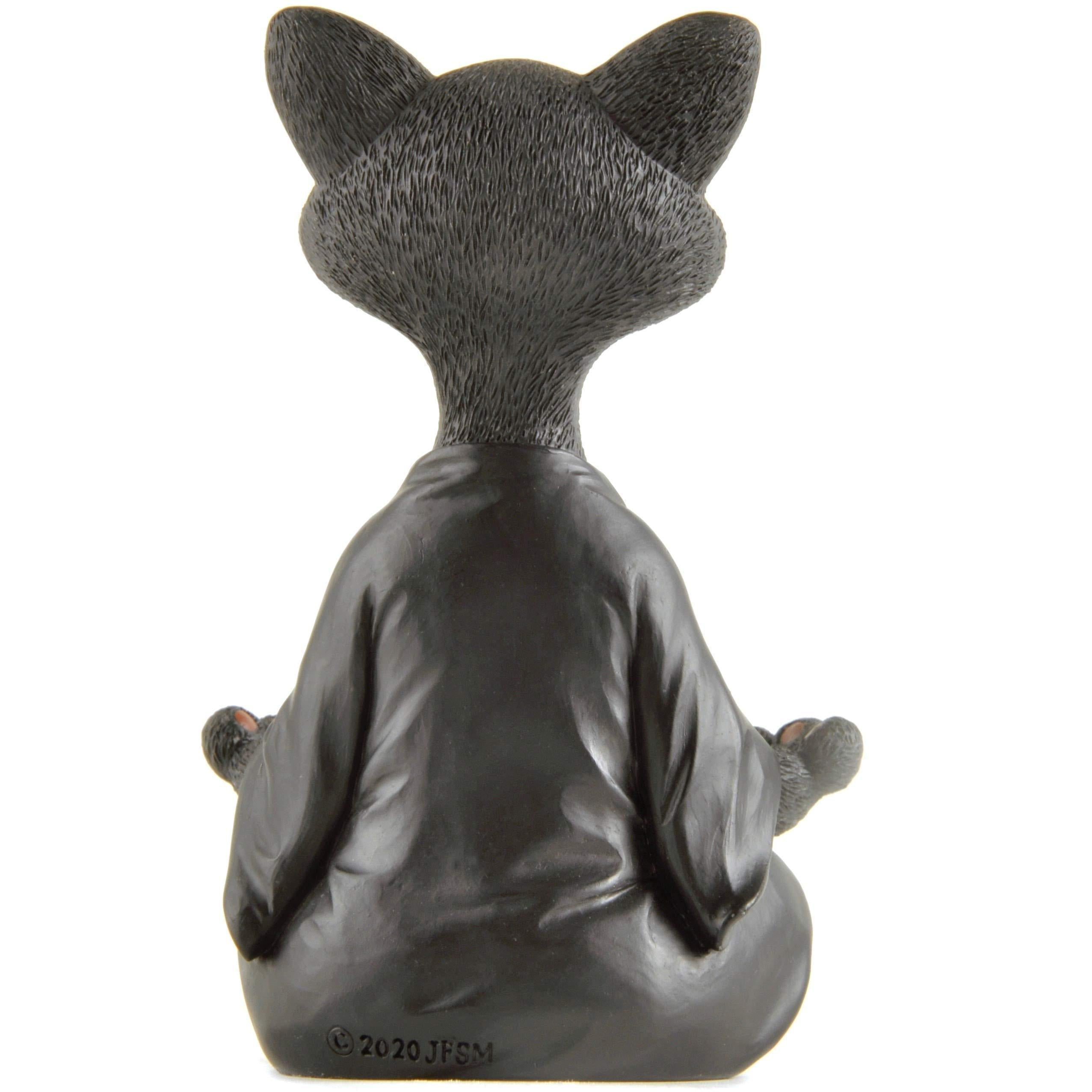 Sculpture de chat zen