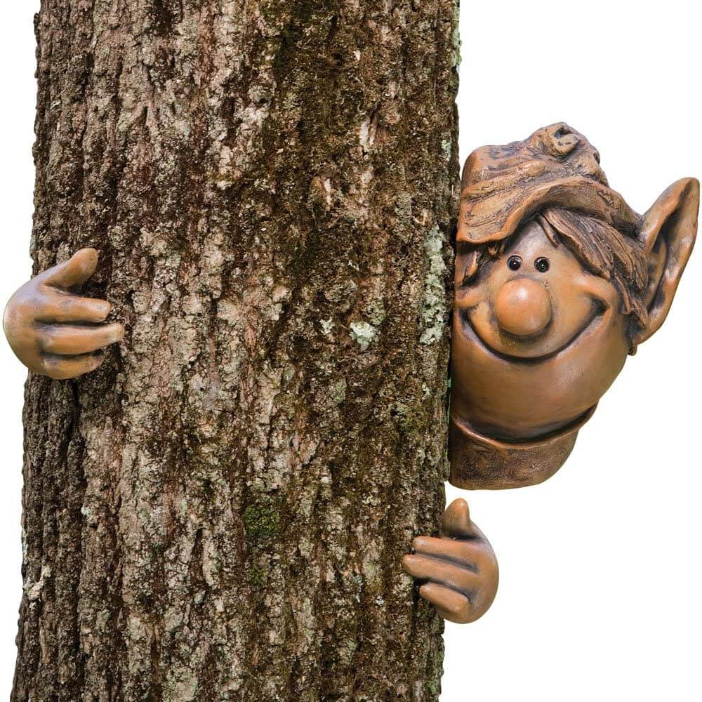 Hugger de árboles Elf Peeker de jardín