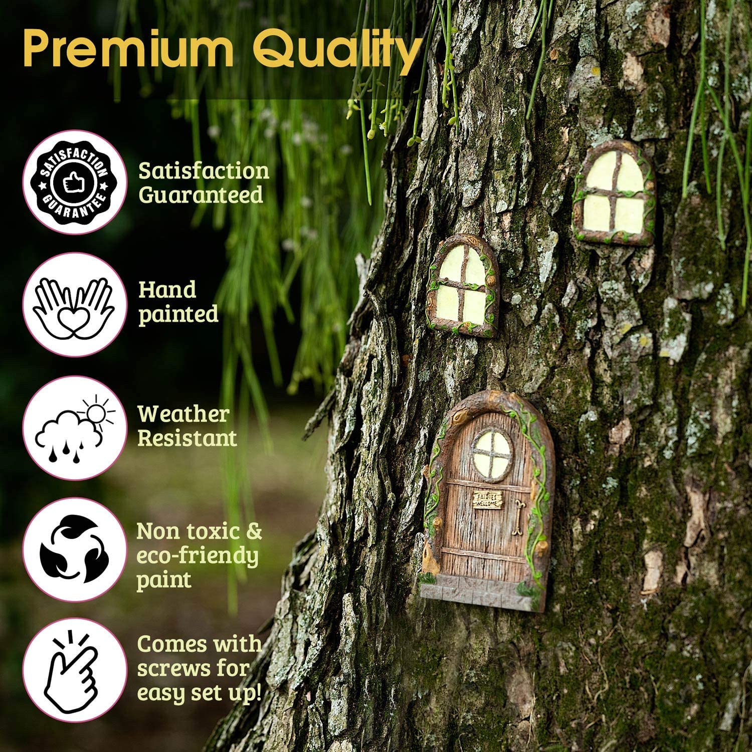Fairy Door and Windows for Trees