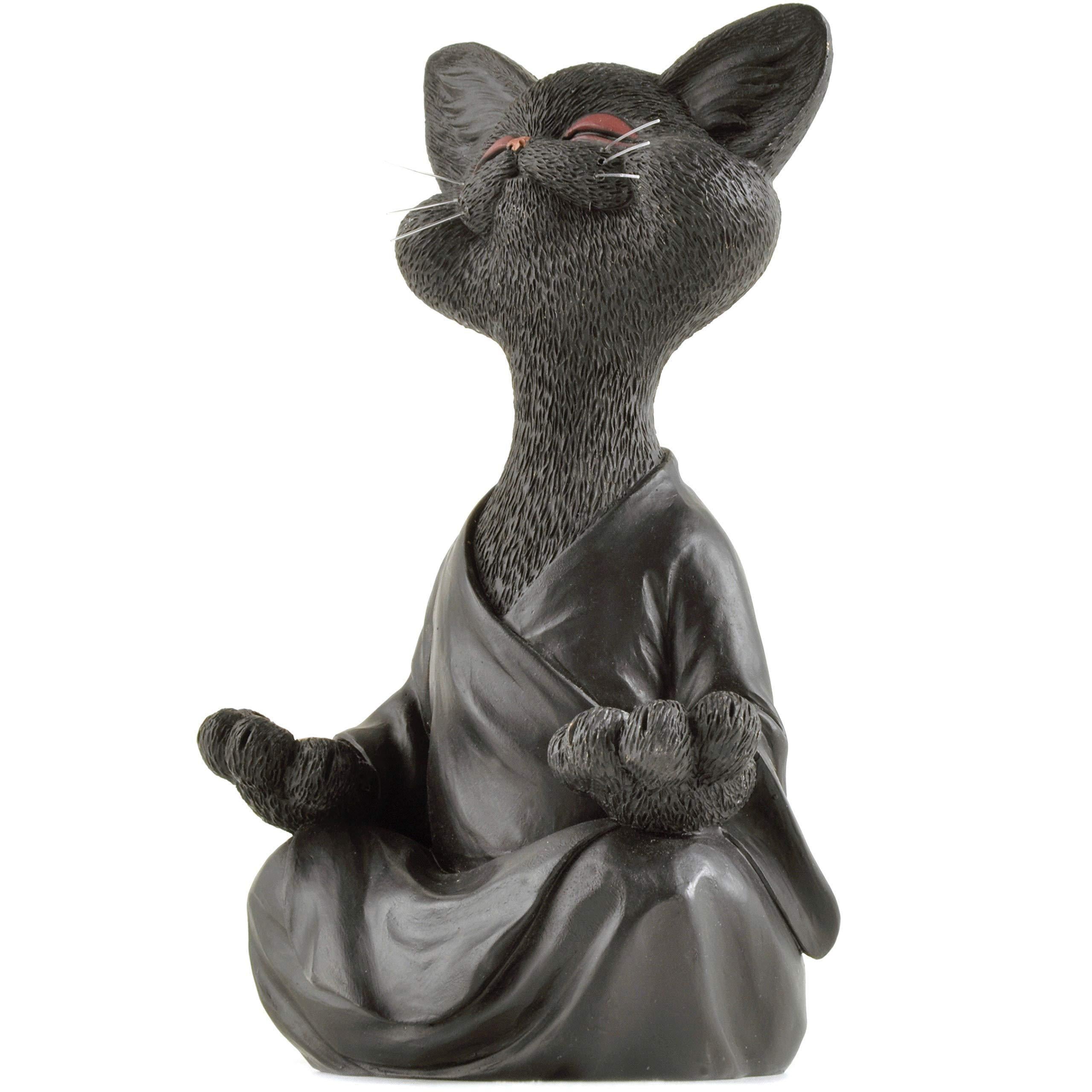 Sculpture de chat zen