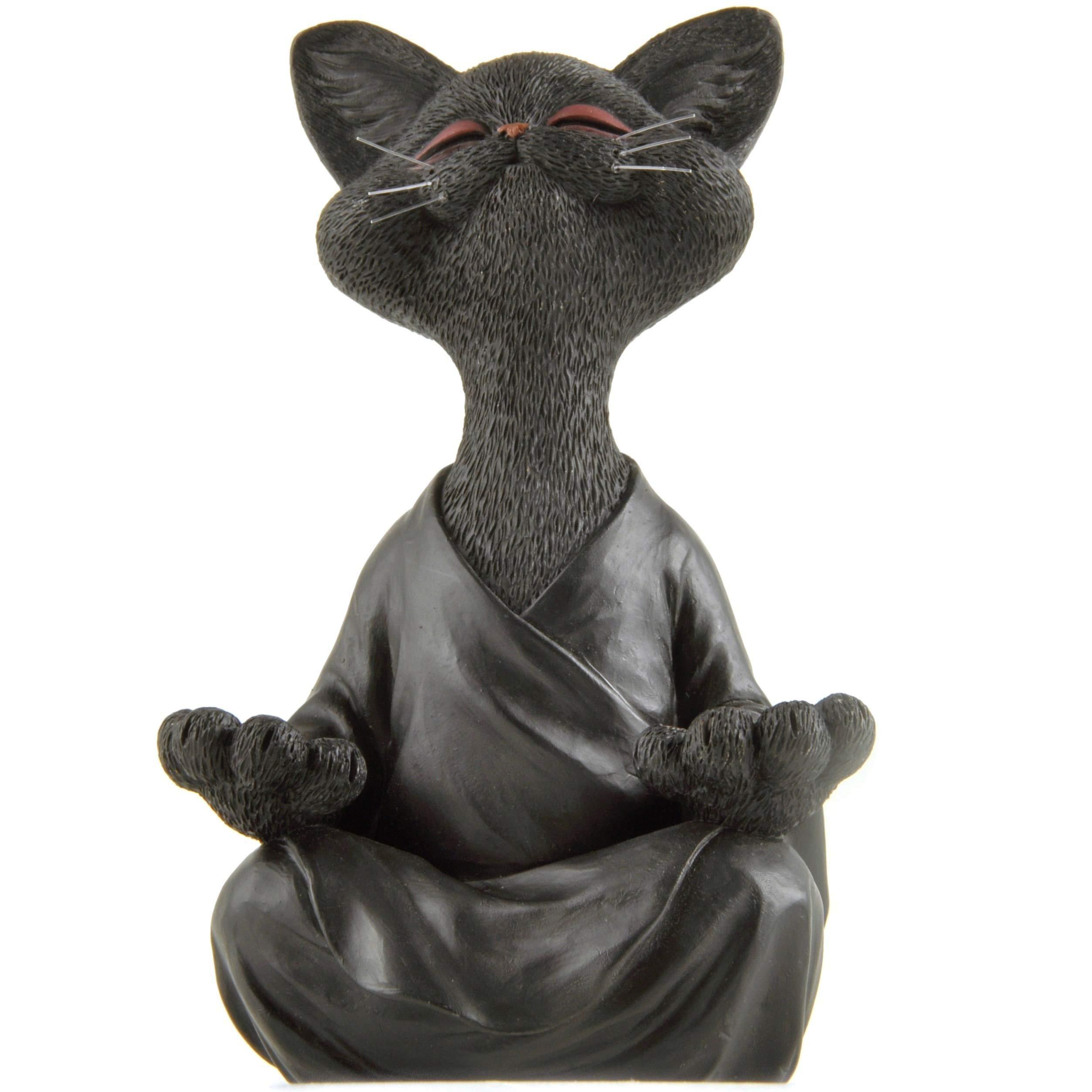 Scultura di gatto Zen