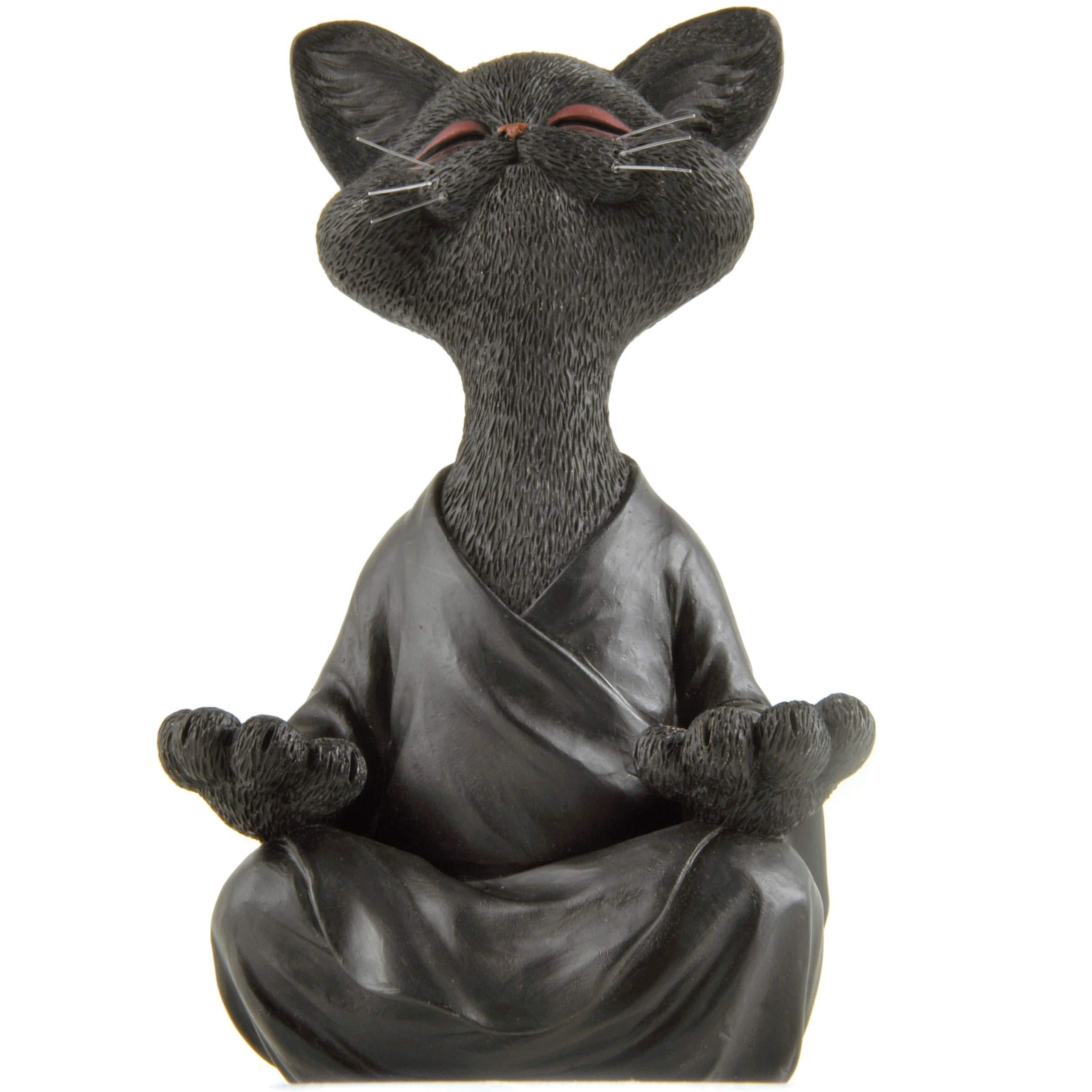 Sculpture de chat zen