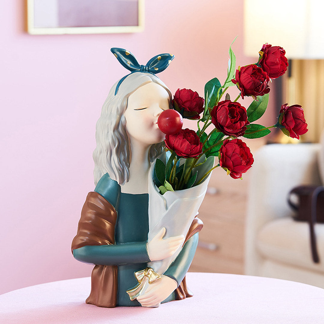 Vase à fleurs ensoleillé