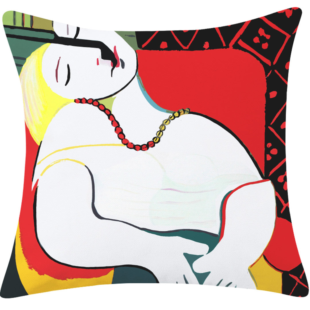 Taies d'oreiller d'art abstrait moderne (0215)