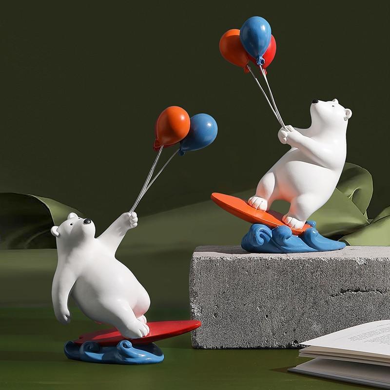 Ballon-Eisbär-Surfer
