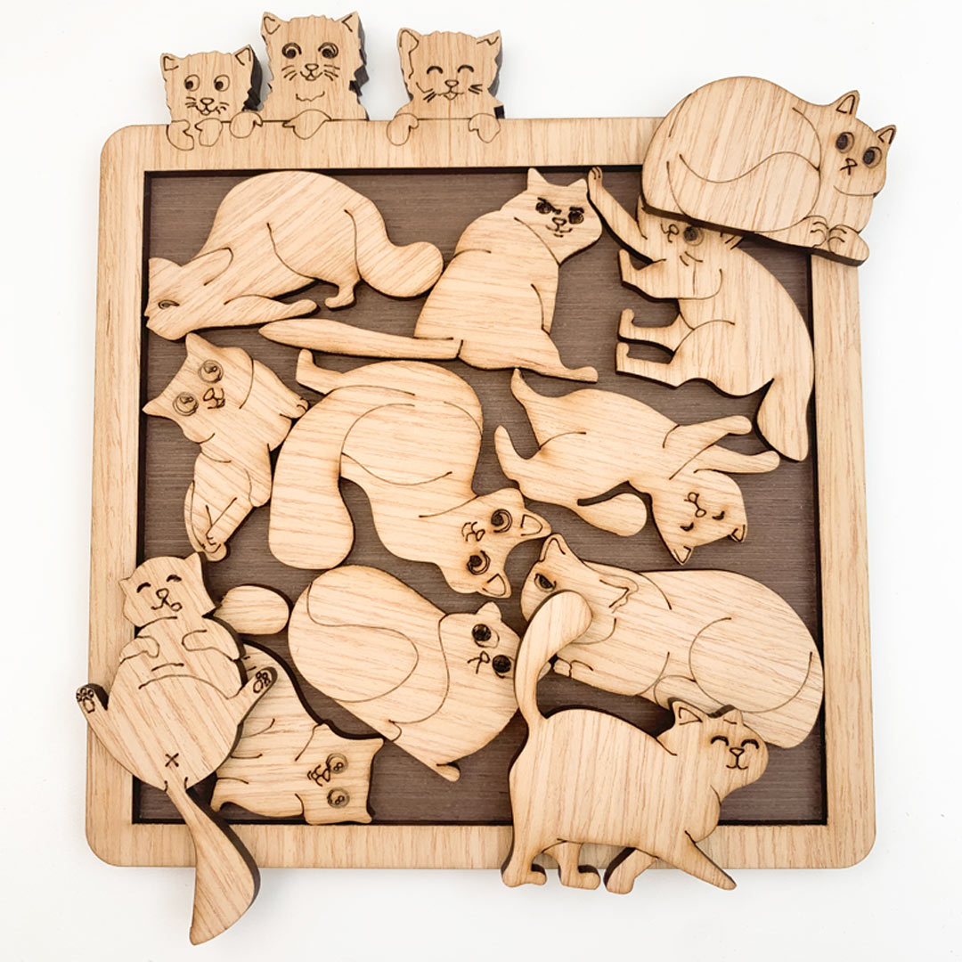 Cute Cat Educational Toy Puzzle