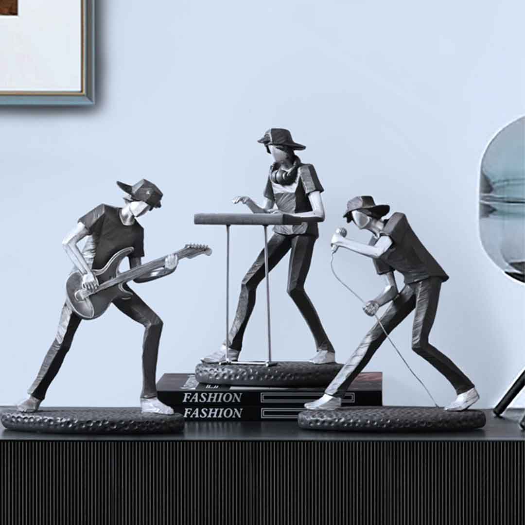 Figurine di gruppi rock