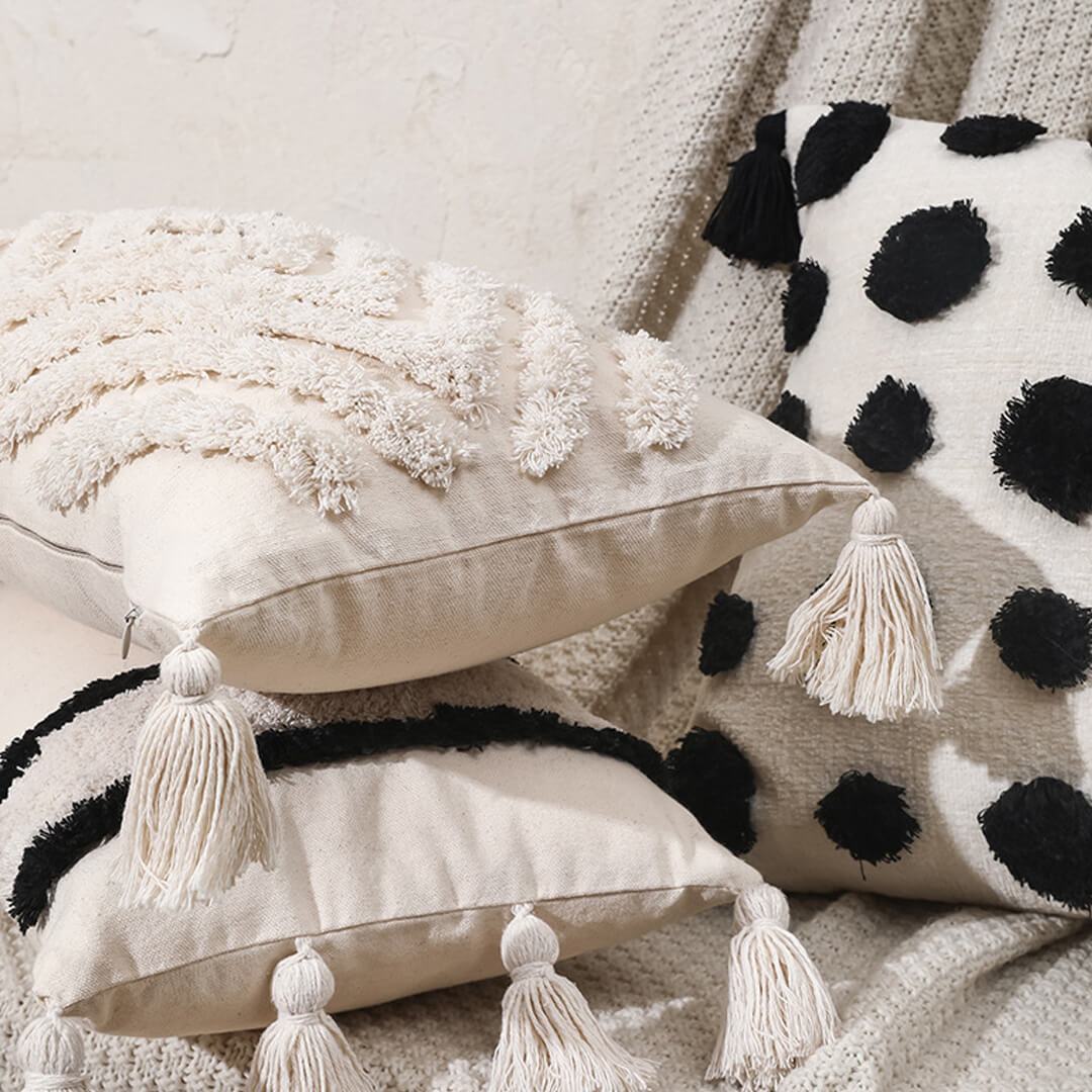 Morocco Tufted Boho Pillow Covers