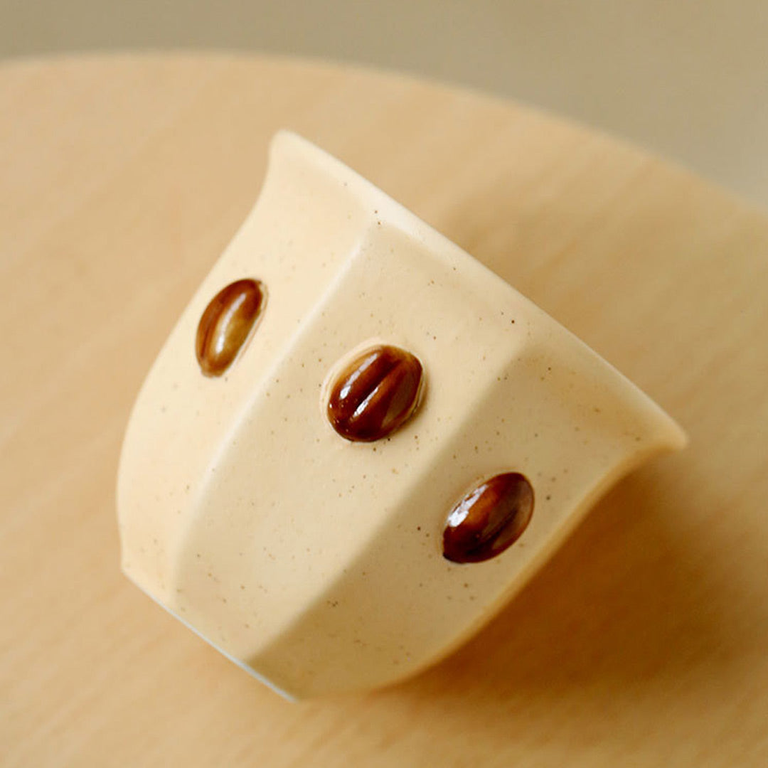 Creative Coffee Bean Design Ceramic Coffee Cup