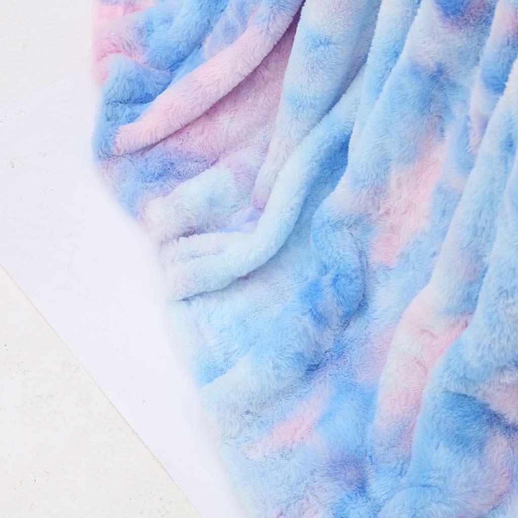 Rainbow Tie-dye Throw Blanket