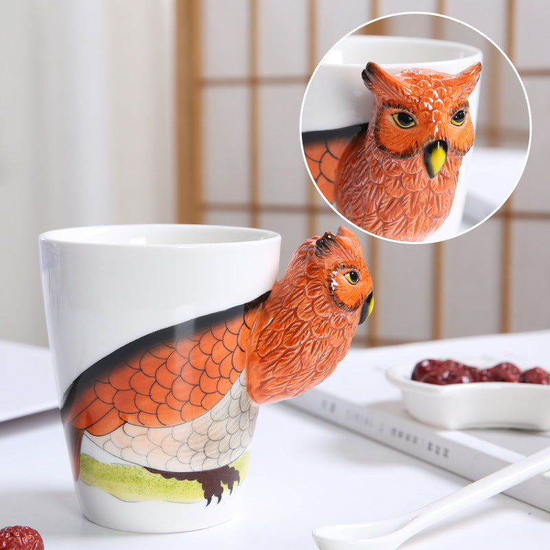 3D Hand-Made Animals Coffee Mug