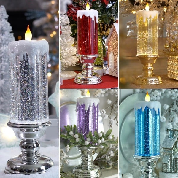 🎄Christmas Hot🎄LED Christmas Candles With Pedestal
