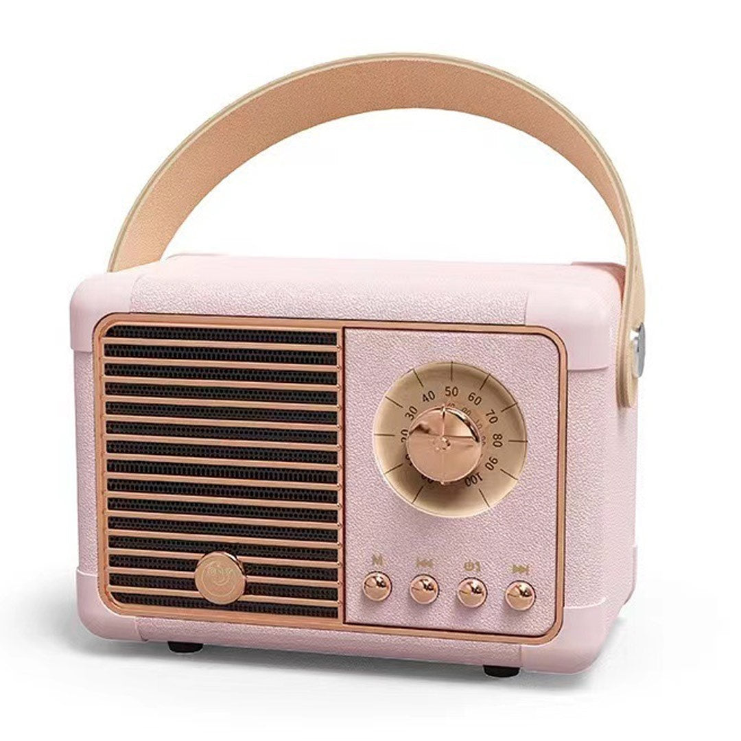 Altavoz Bluetooth inalámbrico portátil retro