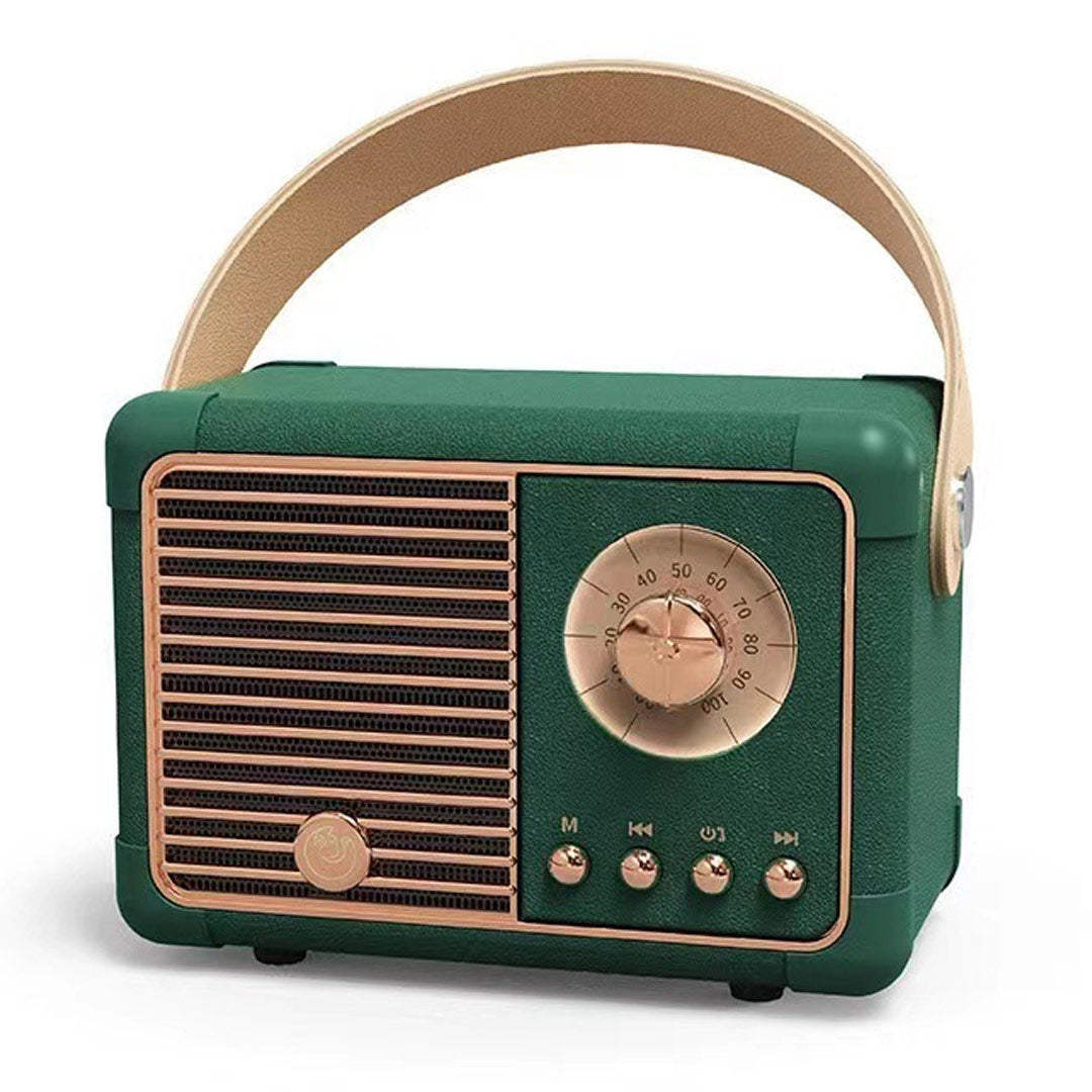 Altavoz Bluetooth inalámbrico portátil retro