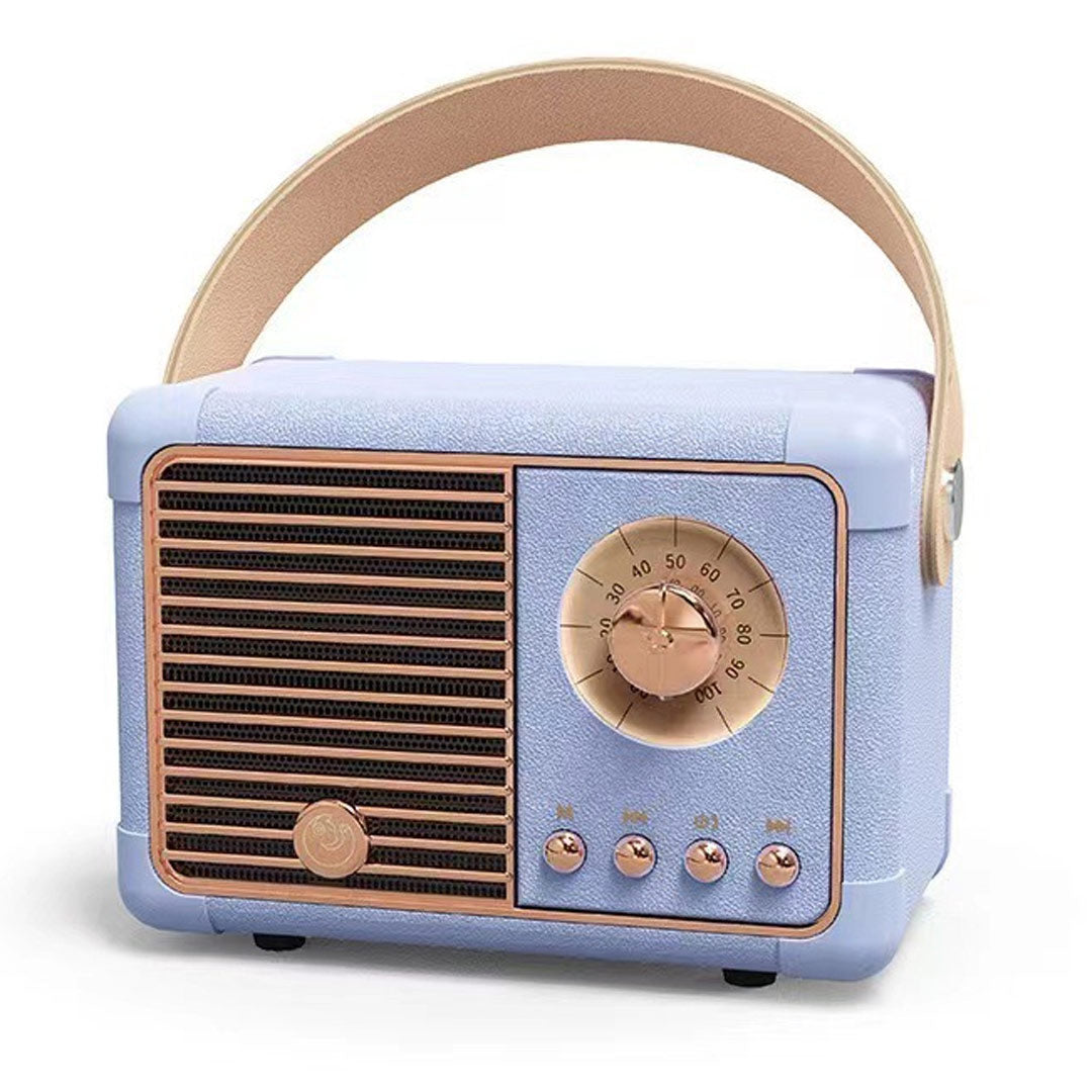 Altavoz Bluetooth inalámbrico portátil retro