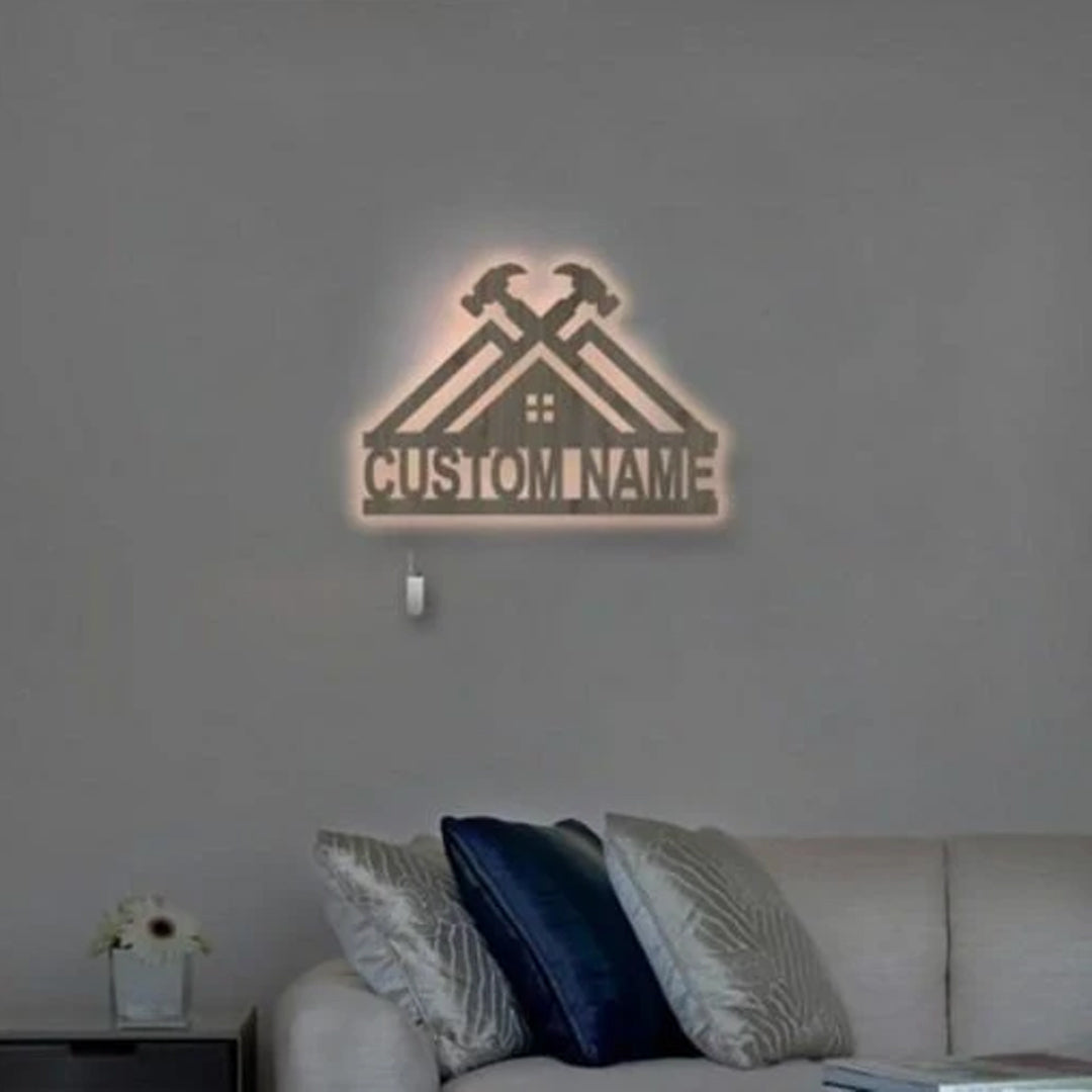 Personalisierte Wand-Dekor-Lampe