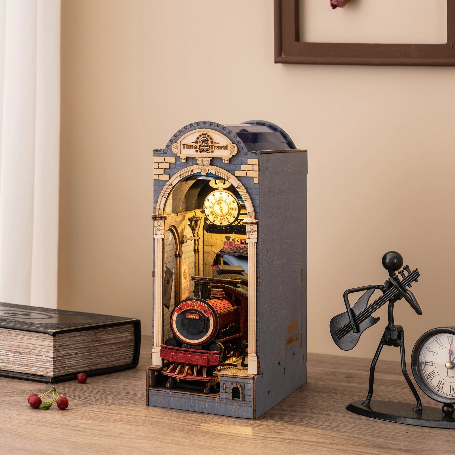 Time Travel 3D Wooden DIY Book Nook
