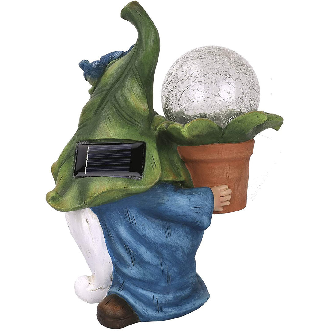 Garden Gnome Solar Statue