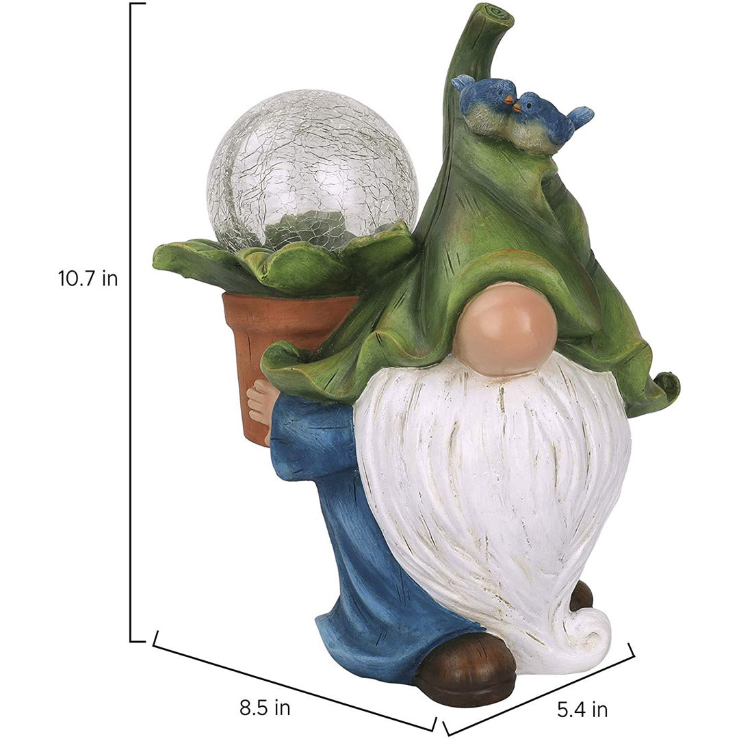 Garden Gnome Solar Statue