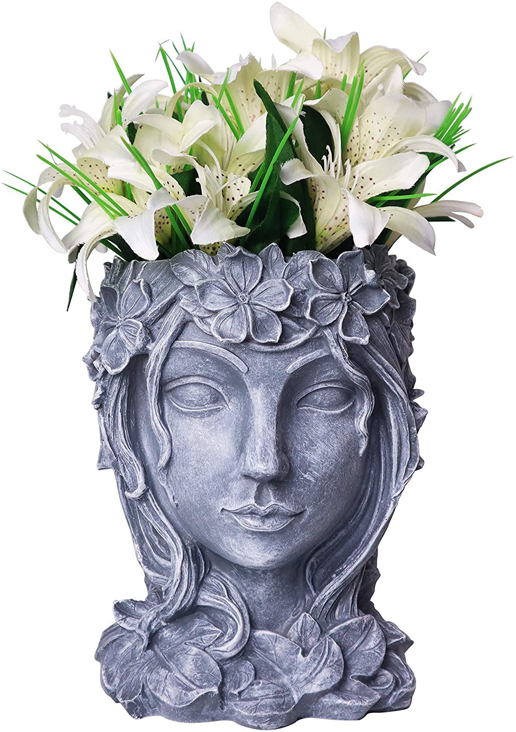 Pot de fleur de visage de fée